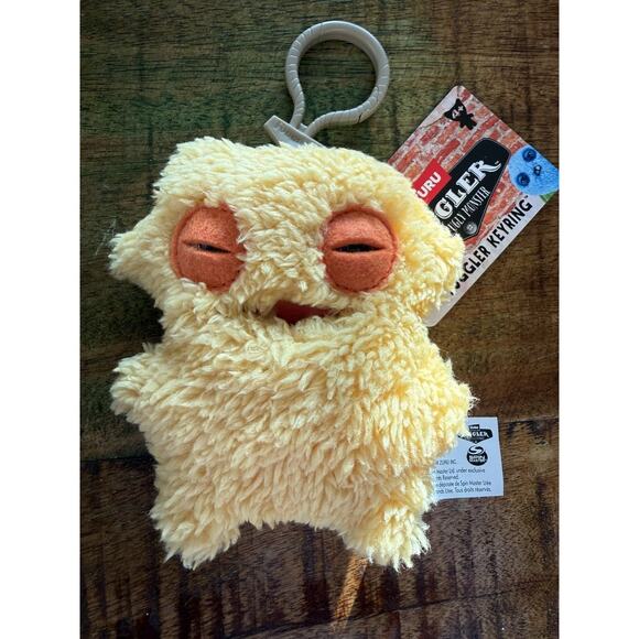 Zuru Other - Fuggler Keychain Sir NobbyNuts Funny Ugly monster plush New with tags yellow